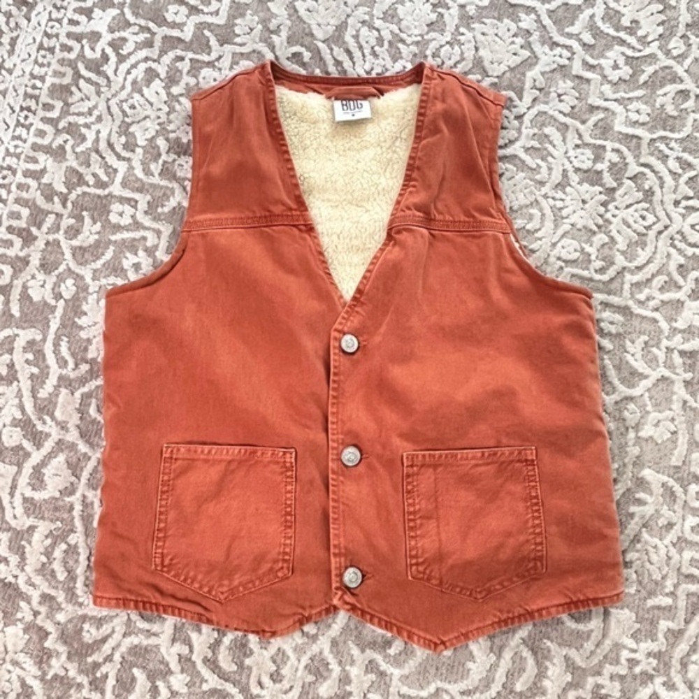 Urban Outfitters BDG Sherpa Lined Denim Vest